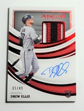 Drew Ellis Auto /49 sp 2022 Panini Immaculate Collection Patch Diamondbacks