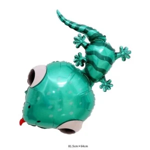 Large Self Seal Gecko Lizard Foil Balloon Animal Birthday Party Decor Helium/Air - Picture 1 of 4