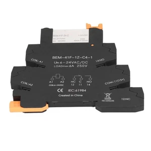 Solid State Relay SPDT 6-24V Ultra Thin 6mm DIN Rail with LED Indicator - Picture 1 of 11