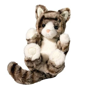 Douglas Gray and Brown Striped Tabby Cat Lil' Handful 6" - Picture 1 of 1