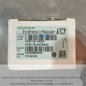 Electrodo de pH E+H nuevo CPS11E-AA7BAA2 CPS11E-AA7BAA2 - Imagen 1 de 4
