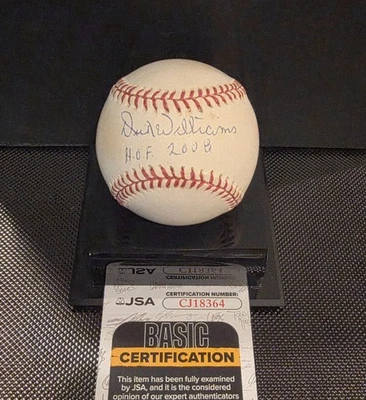 Dick Williams HOF San Diego Padres Signed Auto RONLB Baseball PSA "HOF 2008" - Image 1 of 3