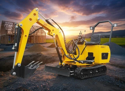 Neuer polnischer Raupen Minibagger MS-TE113 mit Dieselmotor – Brutto Preis - Bild 1 von 4