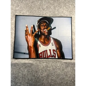 Michael Jordan Chicago Bulls 3 NBA Champs Rug Non Slip Back - Picture 1 of 4
