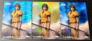 2025 Topps Chrome Star Wars Green /99 Kassa Blue Pulsar Refractor #69 Andor - Picture 1 of 2