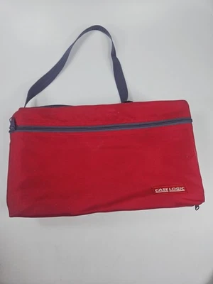 Case Logic 30 Casette Carrying Case Storage Zipper Shoulder Strap Vintage  - Image 1 of 4