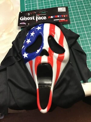 American Scream Mask Patriot Ghost Face Movie Masks Halloween Accessory - Image 1 of 3