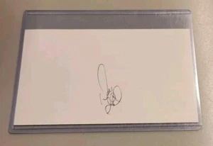 DOUG GILMOUR SIGNED 3x5 INDEX CARD NHL AUTOGRAPH BLUES FLAMES MAPLE LEAFS SABRES - Picture 1 of 1