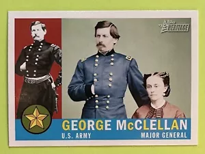 2009 Topps American Heritage GENERAL GEORGE MCCLELLAN #7 Civil War - Picture 1 of 2