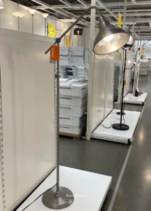 Ikea ANKARSPEL Floor/reading lamp, pewter effect BRAND NEW - Picture 1 of 6