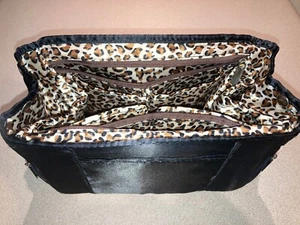 Geldbörse Organizer Einsatz für Handtaschen - schwarz - erweiterbar - 9" x 6" x 5" - Bild 1 von 10