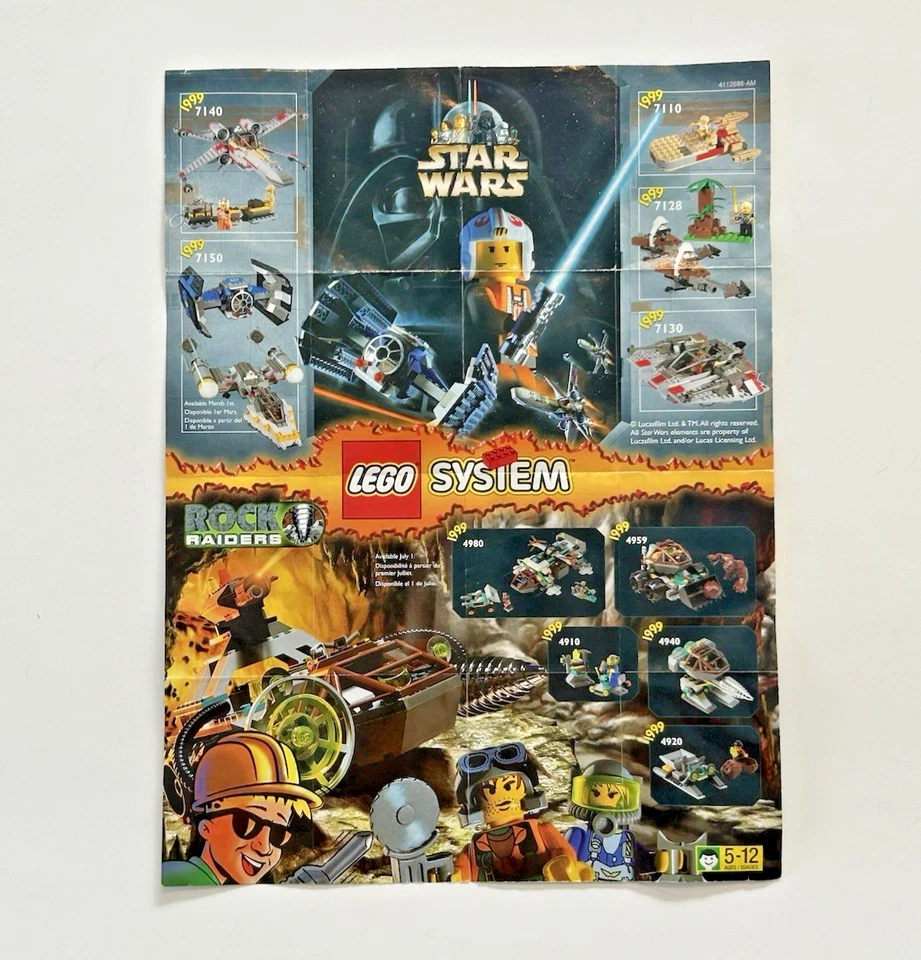 LEGO - Póster / Catálogo Star Wars & Rock Raiders - 1999 - 4112688-AM - Inglés Foto 1 de 4