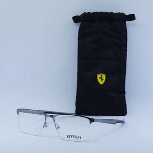 Ferrari Scuderia FZ7003 105 Brushed Gunmetal 57mm Eyeglasses New Authentic - Picture 1 of 6