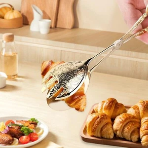 22cm/8.7in Cake Clamp Arabic Vintage Bread Tongs Vegetable Clips Buffet Clamp... - Picture 1 of 8