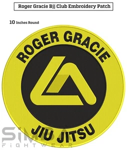 Roger Gracie Jiujitsu Embroidery Patches Bjj Gracie Patches BJJ Grapplers Patch - Picture 1 of 4