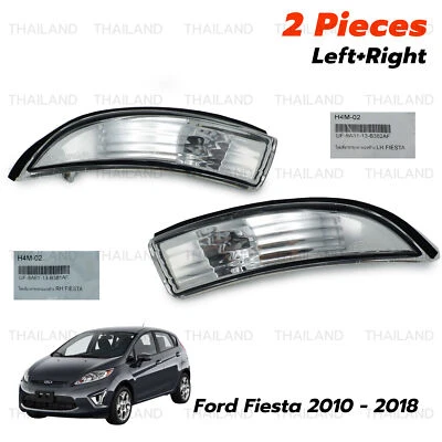 Fits Ford Fiesta Sedan Hatchback 2010 18 Lh+Rh Side Indicator Lamps Mirror - Image 1 of 4