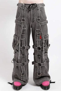 Tripp NYC Harness Dark Street Pants [Black Denim] - Picture 1 of 13