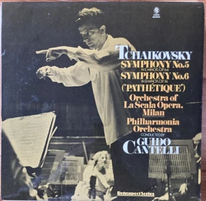 1978 2 x LP in GF SLV TCHAIKOVSKY GUIDO CANTELLI SYMPHONY No 5 & 6 WORLD RECORDS - Picture 1 of 2