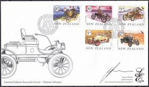 NEW ZEALAND 2003 Veteran Vehicles, Limited Edition FDC - Picture 1 of 1
