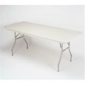 Kwik Covers 3096PK-IVORY 30 x 96 in. Fitted Plastic Table Covers With Elastic - Picture 1 of 1