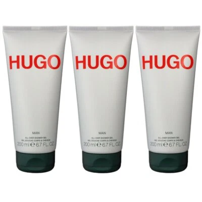 Hugo Boss Hugo Man 3 x 200 ml All Over Shower Gel Duschgel Showergel Set