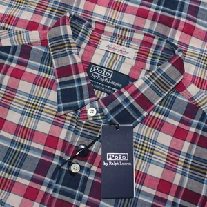 Polo by Ralph Lauren NWT Short Sleeve Button Down Shirt Size XL Red/Multi Plaid - Picture 1 of 10