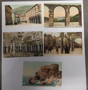 5 CARTOLINE DUBROVNIK RAGUSA INIZIO SECOLO A COLORI #78 - Imagen 1 de 1