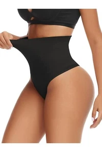 Damen Tanga Shapewear Schwarz Taillentrainer Gr. 3XL - Bild 1 von 11