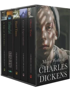 Major Works of Charles Dickens 5 Books by Charles Dickens, Paperback Box Set - Imagen 1 de 2