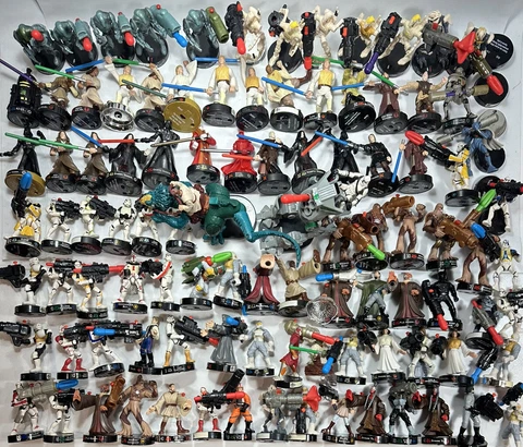 Attacktix Star Wars Huge Lot of 95 Figures AS IS Read Description Cover
