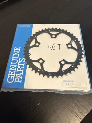 NEW Shimano Deore Chainring 46T x 110BCD Steel 5Hols 3x8s NOS - Image 1 of 3