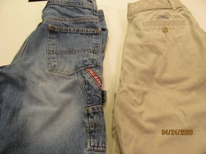 Two pair of Boy's Ralph Lauren Polo Shorts, 1 Khaki and 1 Stonewashed (waist 26) - Picture 1 of 4
