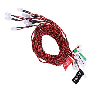 8 LED-Beleuchtungssystem-Kit Blinklichter Für RC-Flugzeug Hubschrauber - Bild 1 von 12