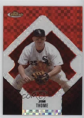 2006 Topps Finest Red X-Fractor /250 Jim Thome #128 HOF - Image 1 of 2