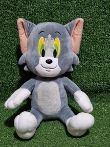 Peluche Tom y Jerry Tom Cat Bandai Namco juguete suave 12" peluche gris peluche - Imagen 1 de 7