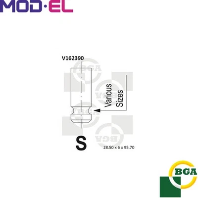 4x INLET VALVE V162390 FOR HYUNDAI HIGHWAY/VAN i30 TUCSON SONATA SANTA/FÉ  KIA   - Image 1 of 4