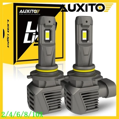 AUXITO LED Headlight Bulbs Conversion 9006 HB4 High Low Beam Bright White  2/4X - Image 1 of 4