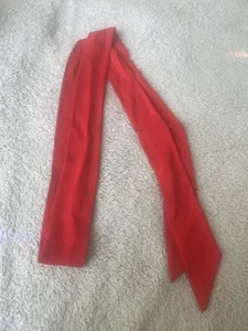 Women’s Long Red Fabric Belt - Picture 1 of 4