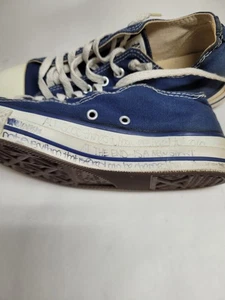 Converse All Star marineblaue niedrige Turnschuhe hergestellt in den USA Damengröße 6,5 Vintage - Bild 1 von 10