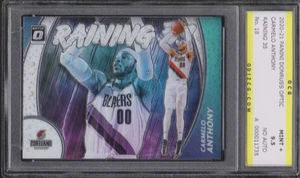 2020-21 Panini Donruss Optic Carmelo Anthony Raining 3s #18 OCG 9.5 MINT - Picture 1 of 2