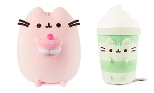 New GUND Pusheen Sweets Plush Bundle, 9.5" Macaron and 9.5" Latte - Picture 1 of 5