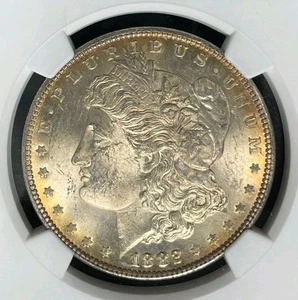 1882 MORGAN SILBER DOLLAR ~ NGC MS 63 ~ SCHÖNE MÜNZE ~ REF #01-007 - Bild 1 von 4