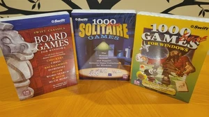 NUEVO EN CAJA SWIFT 1000 Mejores Juegos, Juegos de Mesa Clásicos, 1000 Mejor Solitario para Windows - Imagen 1 de 8