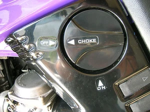 ++Weiß++ "CHOKE / ON / OFF" Aufkleber Set für Panel GSX 1100 / 750 Katana - Bild 1 von 9