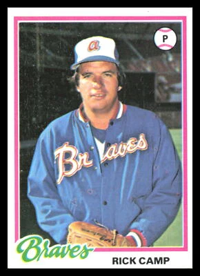 1978 Topps Rick Camp #349Atlanta Braves Low Grade 4K - Image 1 of 2