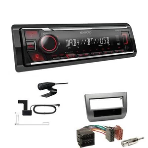 Kenwood KMM-BT408DAB Autoradio Bluetooth für Lancia Ypsilon 2003-2011 anthrazit - Bild 1 von 5