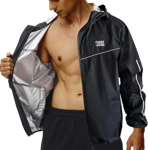 Chaqueta de sauna Ripstop para hombres pérdida de peso boxeo gimnasio trajes para sudar chaquetas de entrenamiento - Imagen 1 de 12