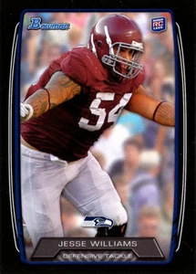 BOWMAN-BLACK Jesse Williams RC SEAHAWKS Alabama CRIMSON-TIDE  - Picture 1 of 1