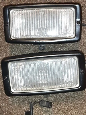 PAIR OF BMW E30 E28 E24 OEM HELLA FOG LIGHTS - Image 1 of 4