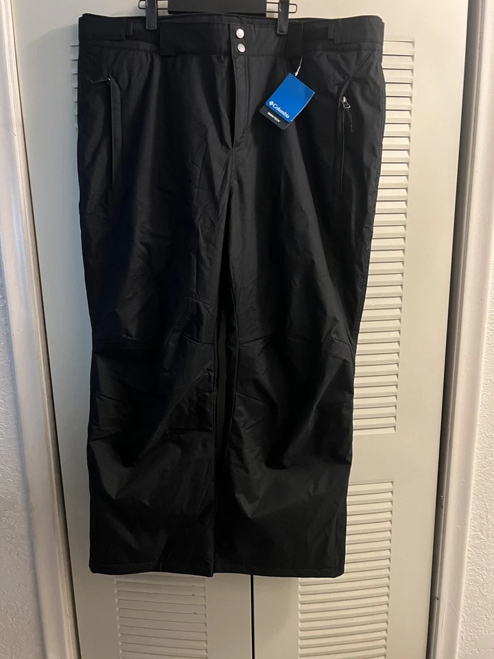 Columbia Mens Bugaboo IV Pant Size Large Short Omni-heat Ski Winter Snow Black